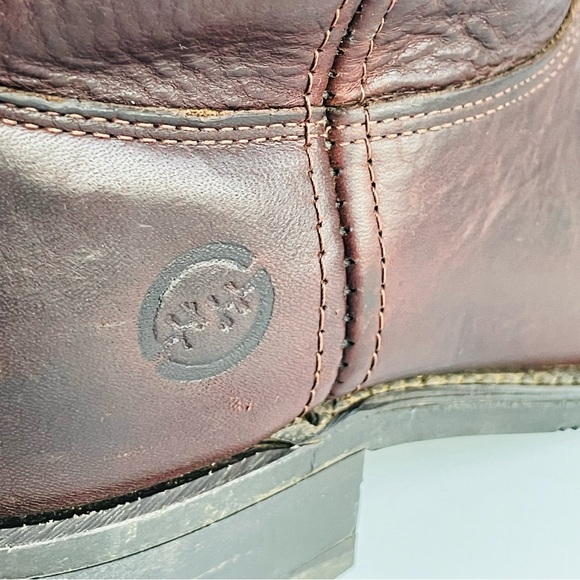 Double-H Boot Men's 12" Leather Western Work Boot 1602 Size 10 EE Black Walnut - Picture 12 of 14